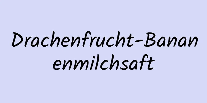 Drachenfrucht-Bananenmilchsaft