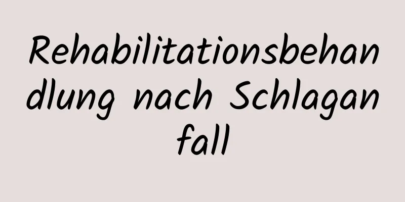Rehabilitationsbehandlung nach Schlaganfall