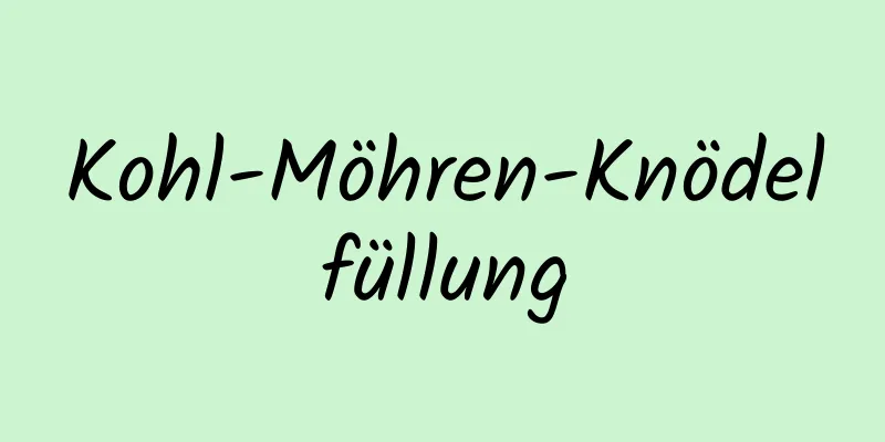Kohl-Möhren-Knödelfüllung