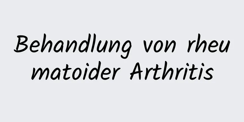 Behandlung von rheumatoider Arthritis