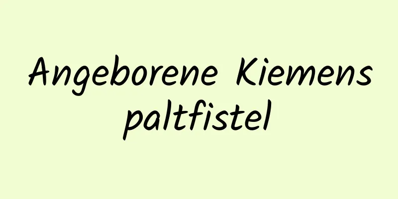 Angeborene Kiemenspaltfistel