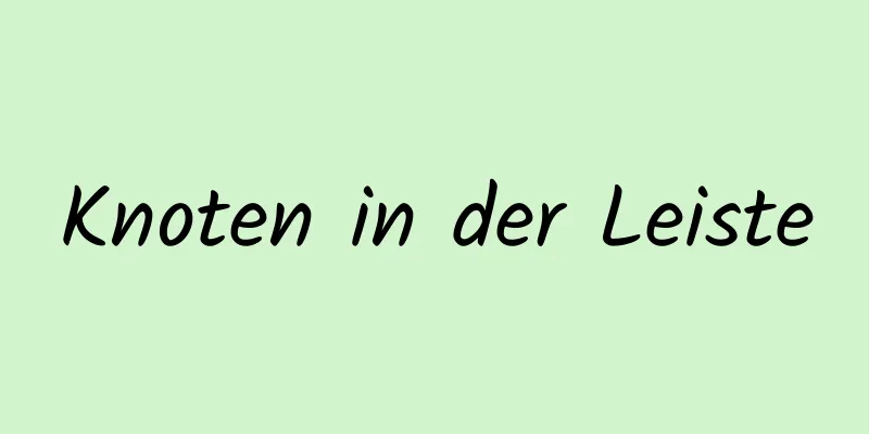 Knoten in der Leiste