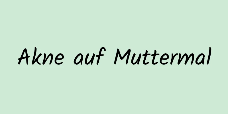 Akne auf Muttermal