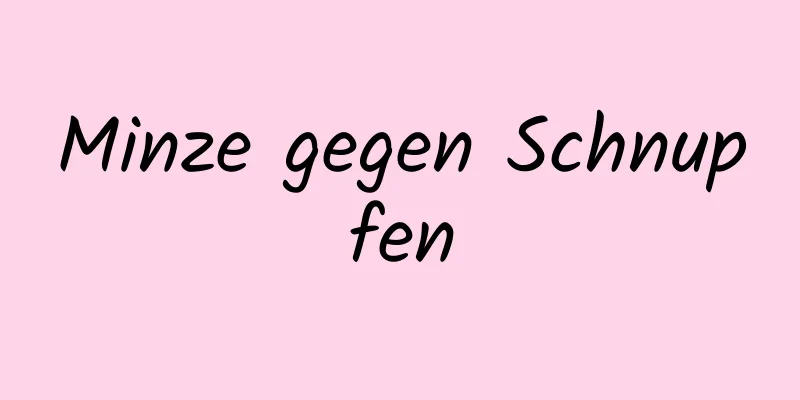 Minze gegen Schnupfen