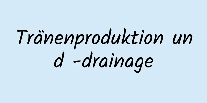 Tränenproduktion und -drainage