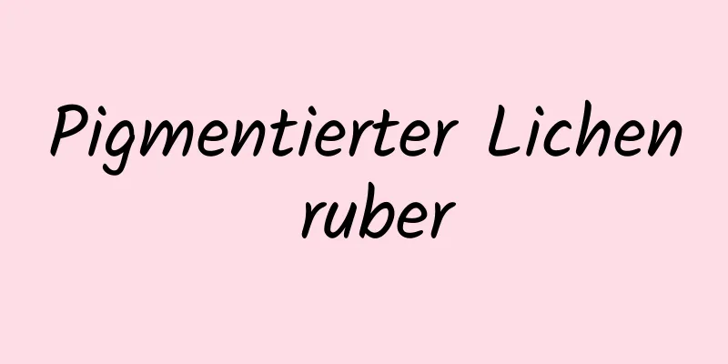 Pigmentierter Lichen ruber