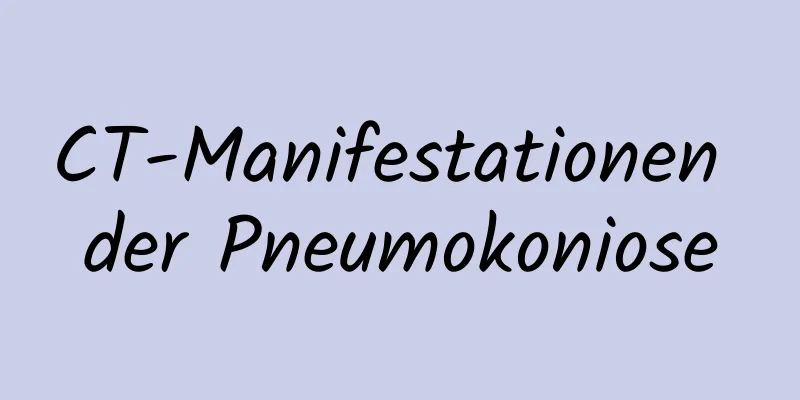 CT-Manifestationen der Pneumokoniose