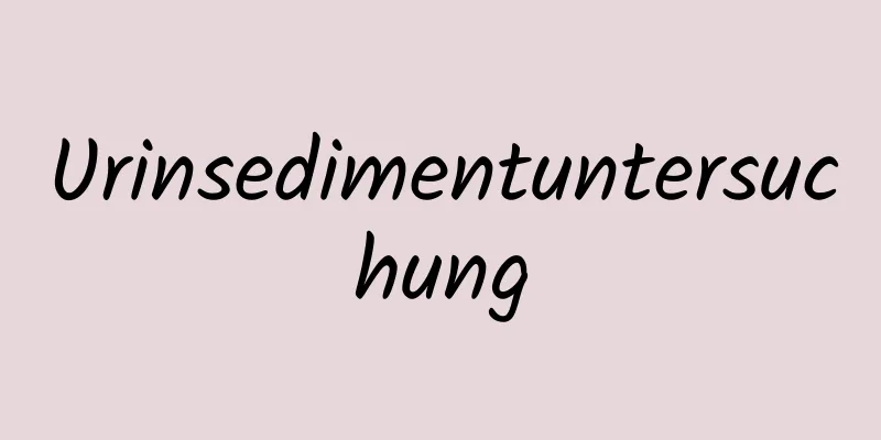 Urinsedimentuntersuchung
