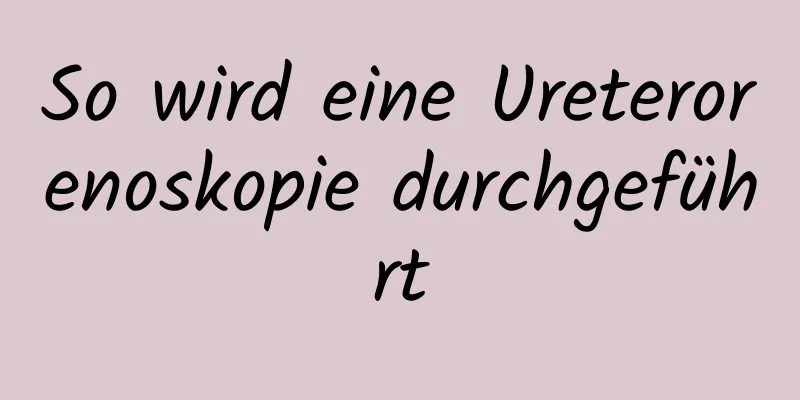 So wird eine Ureterorenoskopie durchgeführt