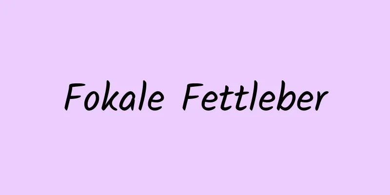 Fokale Fettleber