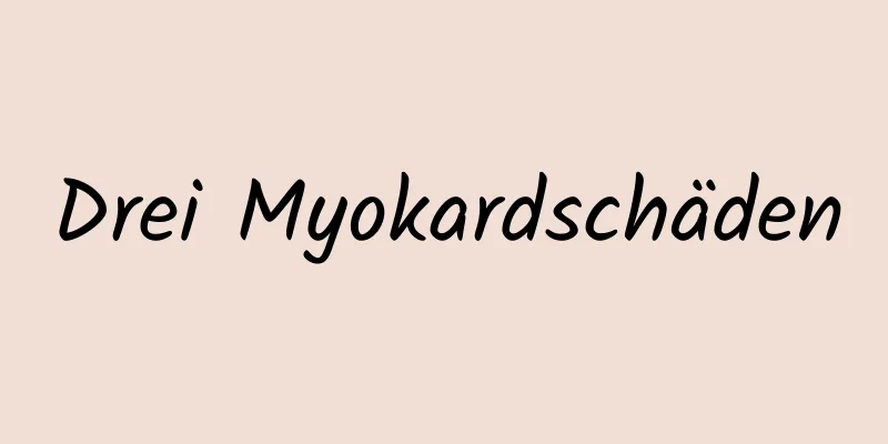 Drei Myokardschäden