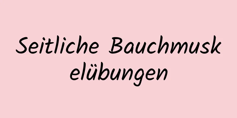 Seitliche Bauchmuskelübungen