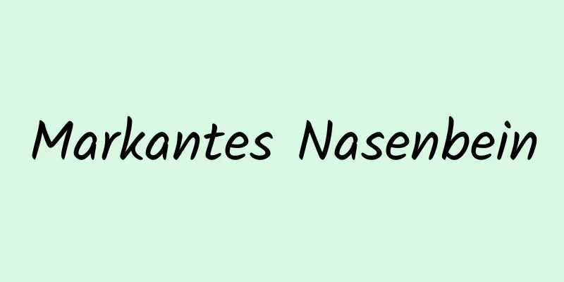 Markantes Nasenbein