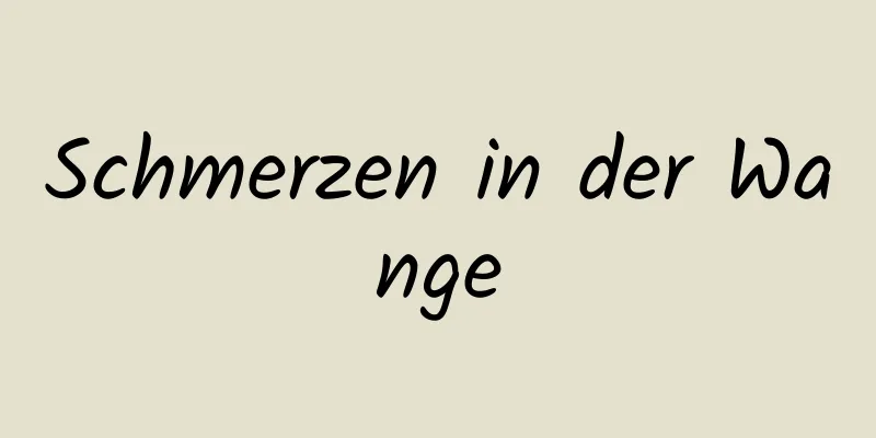 Schmerzen in der Wange