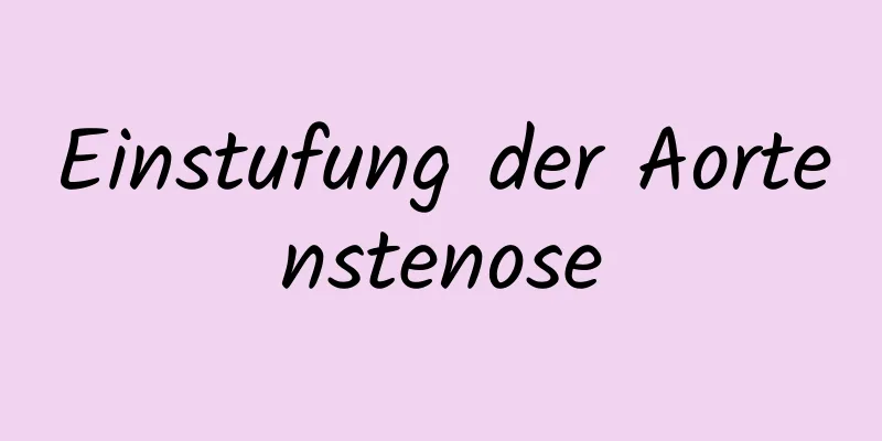 Einstufung der Aortenstenose