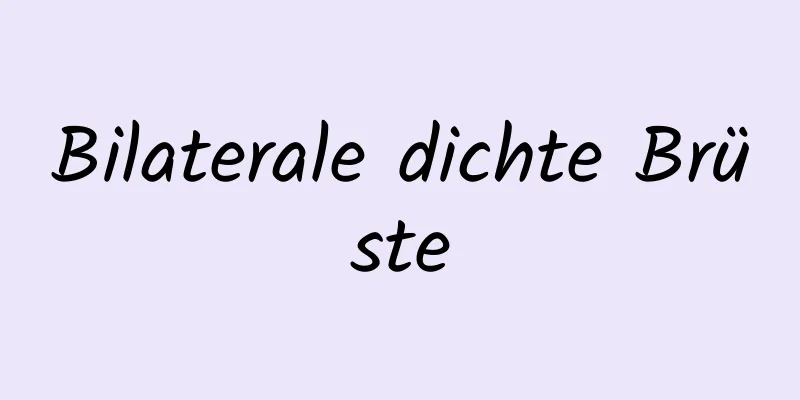Bilaterale dichte Brüste