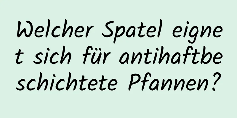 Welcher Spatel eignet sich für antihaftbeschichtete Pfannen?