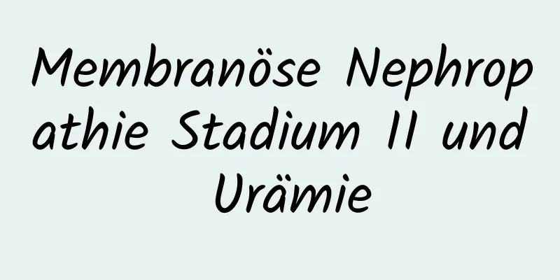 Membranöse Nephropathie Stadium II und Urämie