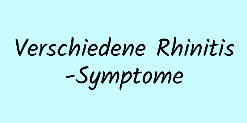 Verschiedene Rhinitis-Symptome