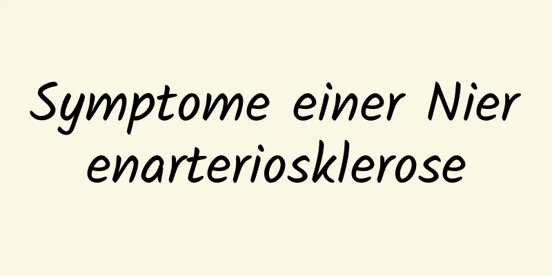 Symptome einer Nierenarteriosklerose
