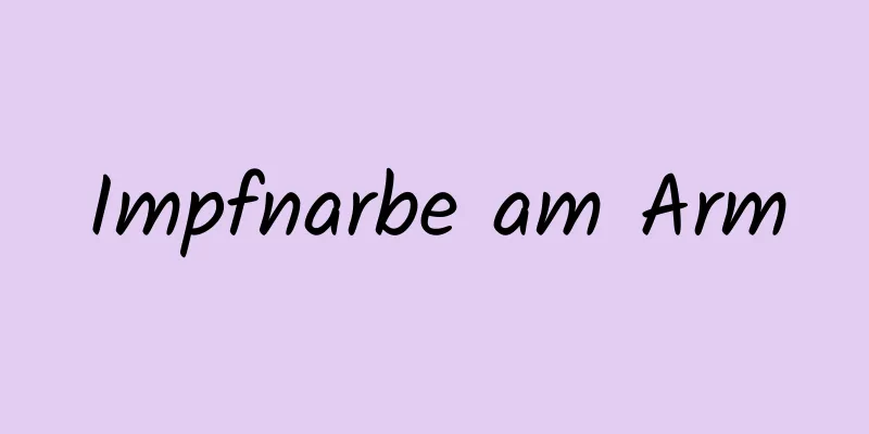 Impfnarbe am Arm