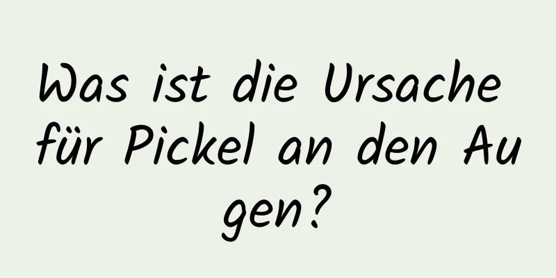 Was ist die Ursache für Pickel an den Augen?