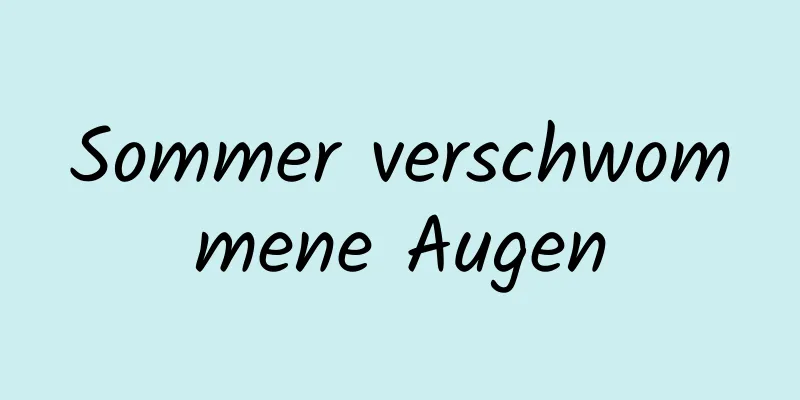 Sommer verschwommene Augen
