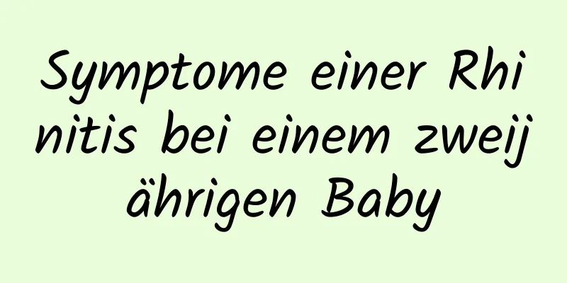 Symptome einer Rhinitis bei einem zweijährigen Baby