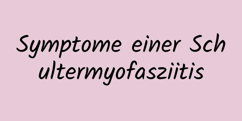 Symptome einer Schultermyofasziitis