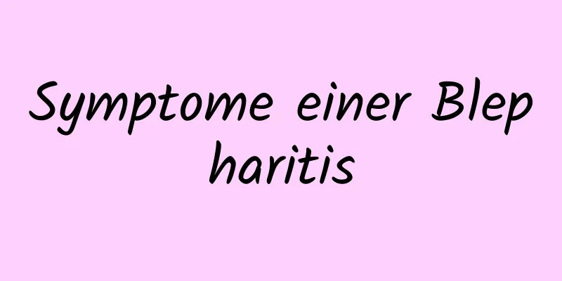 Symptome einer Blepharitis