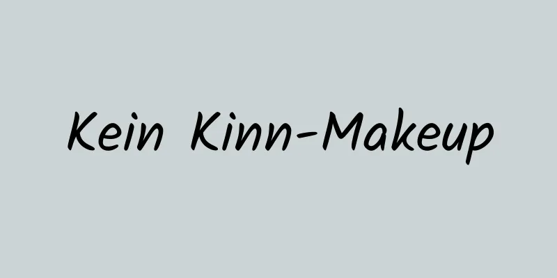 Kein Kinn-Makeup