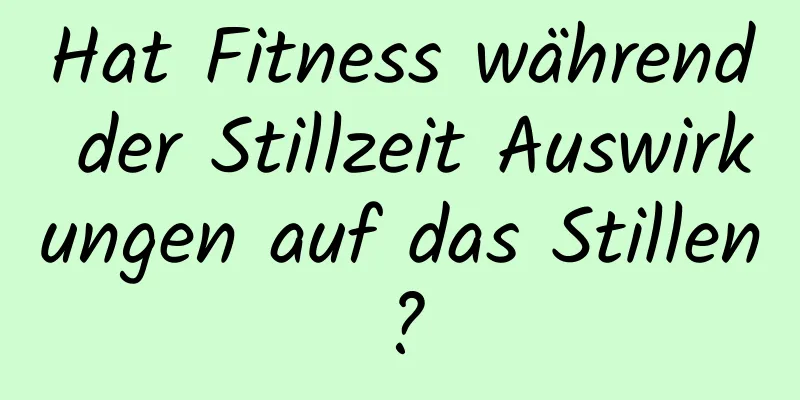Hat Fitness während der Stillzeit Auswirkungen auf das Stillen?