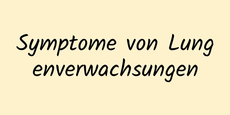 Symptome von Lungenverwachsungen
