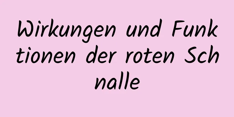 ​Wirkungen und Funktionen der roten Schnalle