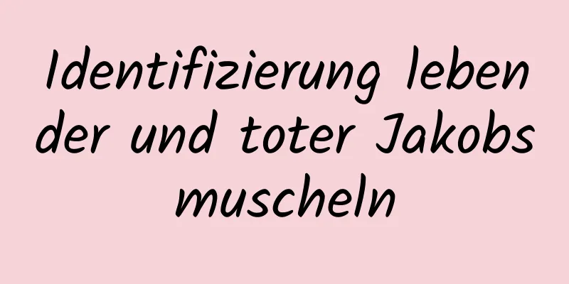 Identifizierung lebender und toter Jakobsmuscheln