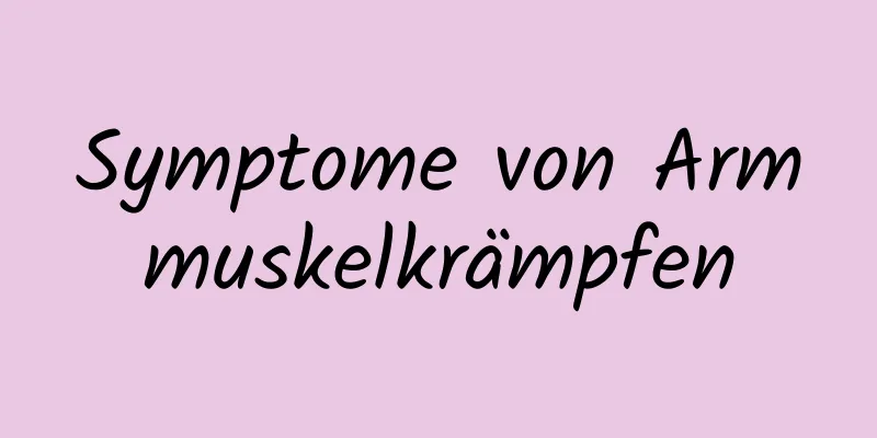Symptome von Armmuskelkrämpfen
