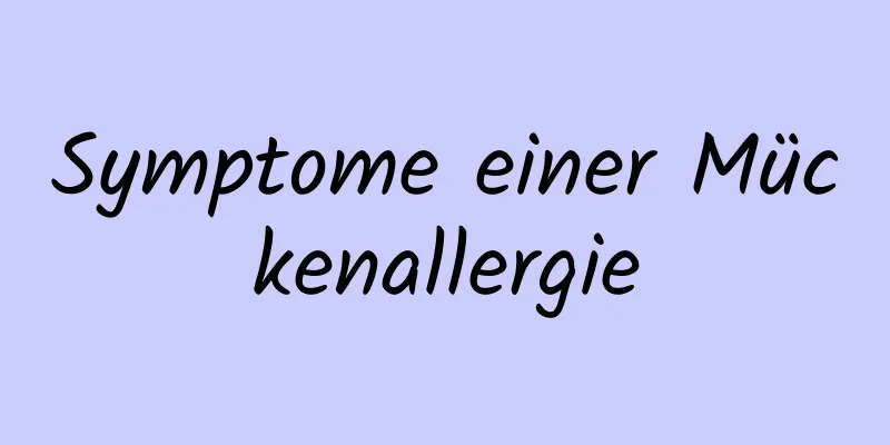 Symptome einer Mückenallergie