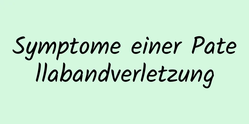 Symptome einer Patellabandverletzung