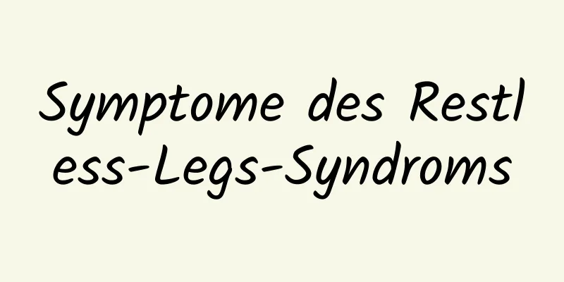 Symptome des Restless-Legs-Syndroms