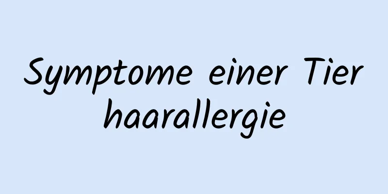 Symptome einer Tierhaarallergie