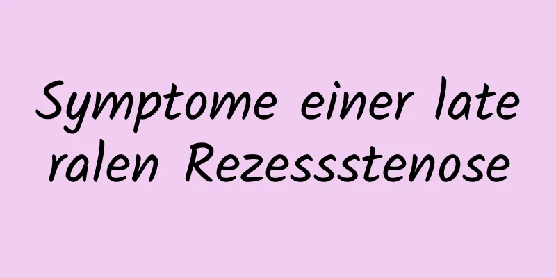 Symptome einer lateralen Rezessstenose