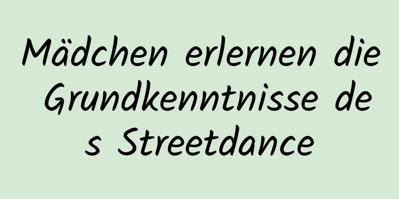 Mädchen erlernen die Grundkenntnisse des Streetdance