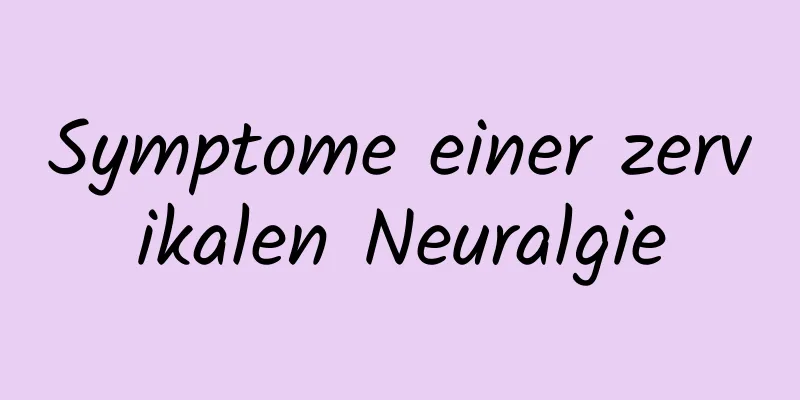 Symptome einer zervikalen Neuralgie