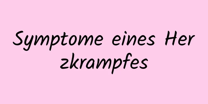 Symptome eines Herzkrampfes