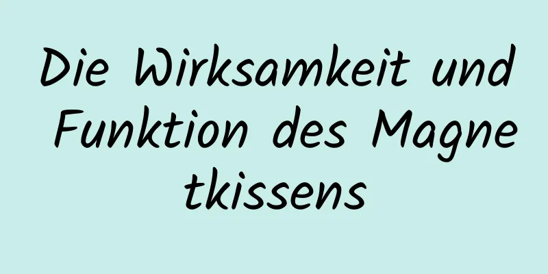 Die Wirksamkeit und Funktion des Magnetkissens