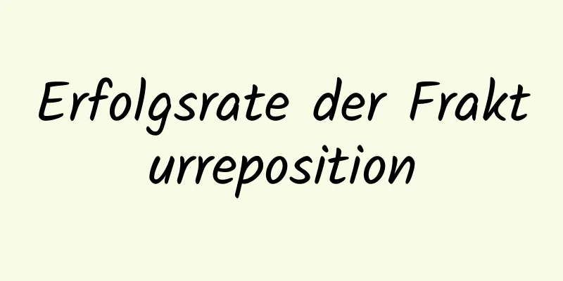 Erfolgsrate der Frakturreposition