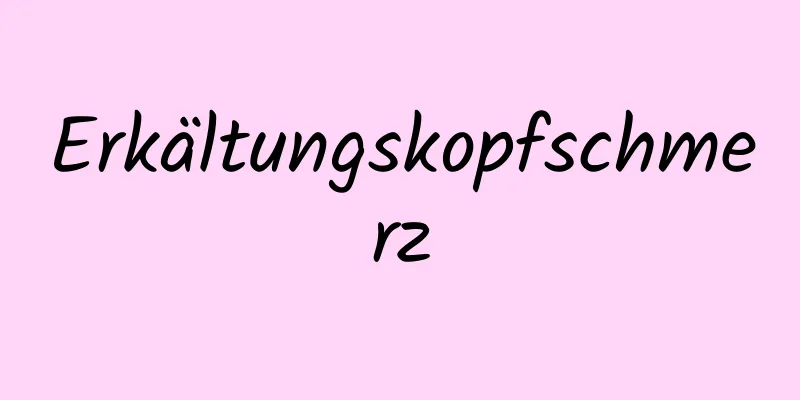 Erkältungskopfschmerz