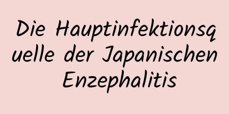 Die Hauptinfektionsquelle der Japanischen Enzephalitis