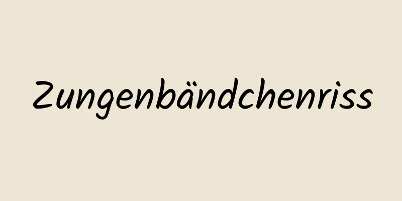 Zungenbändchenriss