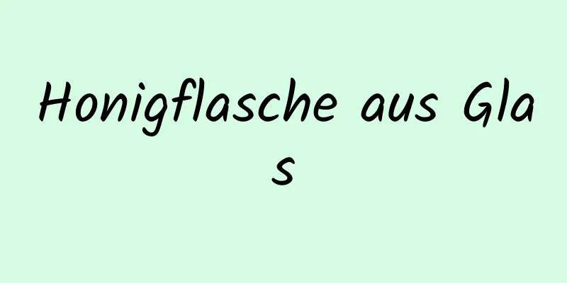 Honigflasche aus Glas